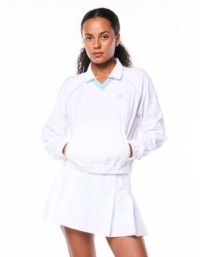 Sergio Tacchini Doni Long Sleeve Polo - White