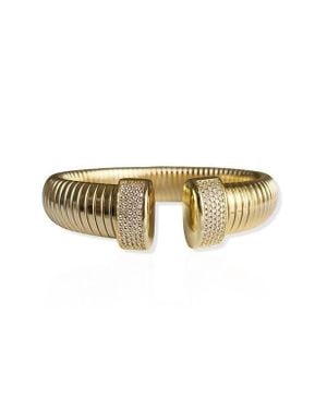 Jane Basch Stretch Link Cuff Bracelet - Natural