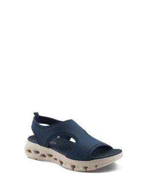 Flexus by Spring Step Guzman Ankle Strap Platform Wedge Sandal - Blue