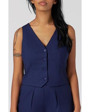Aam The Label The Wool Vest - Blue