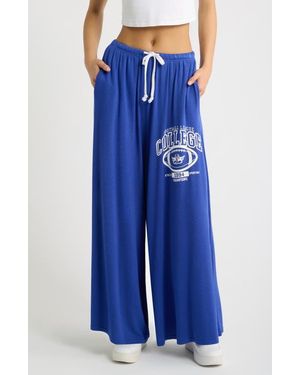 Boys Lie Game Day Leah Wide Leg Pants - Blue
