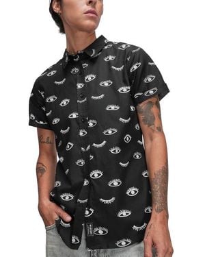 WILDFANG The Essential Oxford Button Up - Black