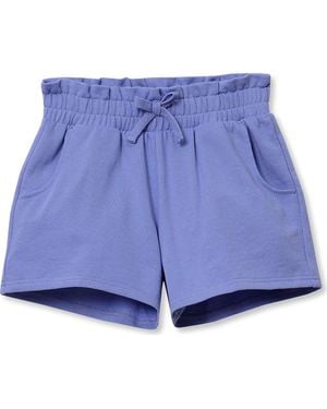 Lands' End Girls French Terry Shorts - Blue