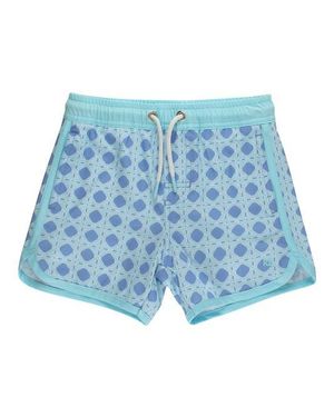 RuggedButts Upf50+ Sun Protected Stretch Dolphin Hem Swim Trunks - Blue