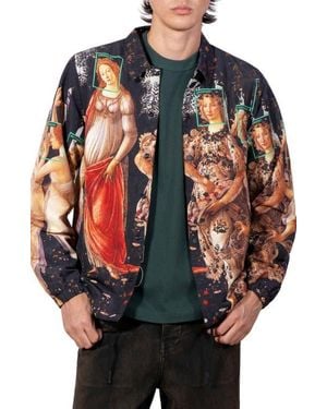 Pleasures Facial Recognition Cotton Coach Jacket - Multicolor