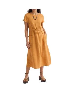Seasalt Cornwall Haneth Linen Midi Dress - Brown
