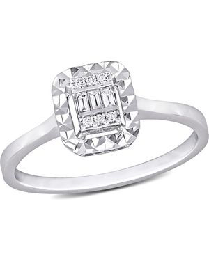 Julianna B Diamond Square-Shape Cluster Ring 14K - White