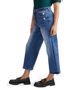 UNIVERSAL STANDARD Crop Boyfriend Jeans - Blue