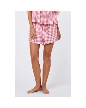 Papinelle Anais Gathered Short Pajamas - Pink