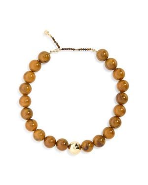 BaubleBar Jane Beaded Necklace - Brown