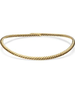 David Yurman Sculpted Cable Flex Necklace - Metallic