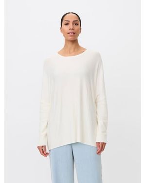 Masai Mafanasi Round Neck Oversized Top - White