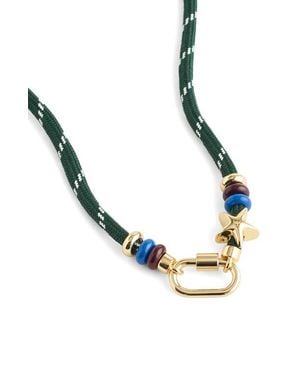 Madewell Carabiner Paracord Charm Necklace - Metallic