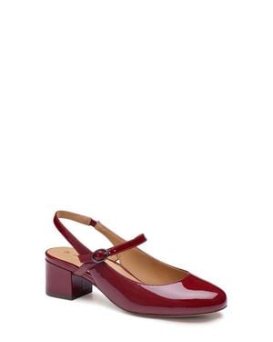 Johnston & Murphy Sienna Mary Jane Slingback Pump - Red