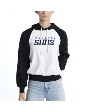Lusso Phoenix Suns Marlowe Tri-Blend Raglan Pullover Hoodie - Blue