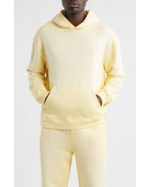 Elwood Core Oversize Organic Cotton Brushed Terry Hoodie - Yellow