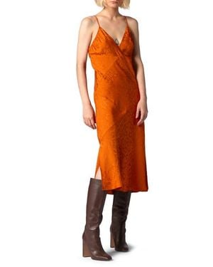 Equipment Leo Silk Slipdress - Orange