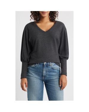 Loveappella Brushed Jersey Top - Black