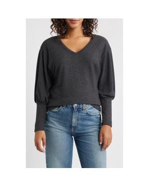 Loveappella Brushed Jersey Top - Black
