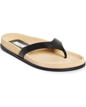 TOTEME Lizard Embossed Flip Flop - Multicolor