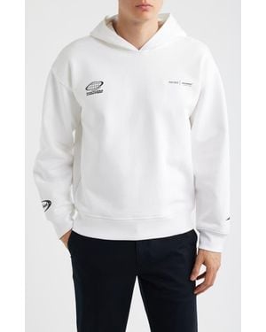 Reiss X Mclaren Rowan Cotton Hoodie - White