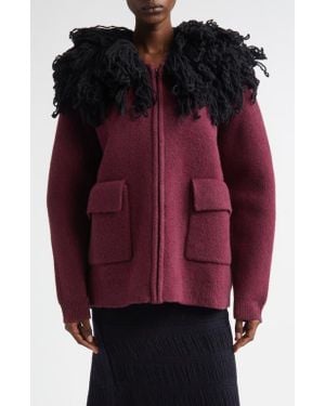 DIOTIMA Wool Blend Cardigan - Purple