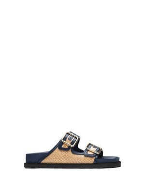 1774 BIRKENSTOCK Arizona Framed Raffia Sandal - Blue