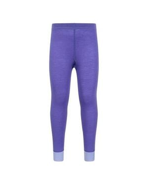 Mountain Warehouse Childrens/Kids Ii Merino Wool Base Layer Bottoms - Purple