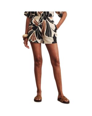 Sanctuary Good Time Print Shorts - Black