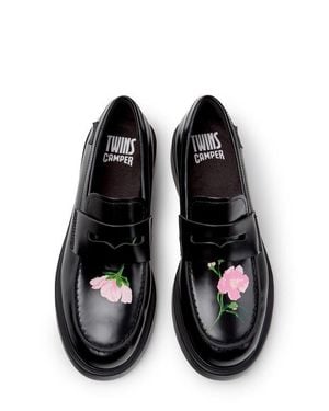 Camper Dean Twins Leather Loafer - Black