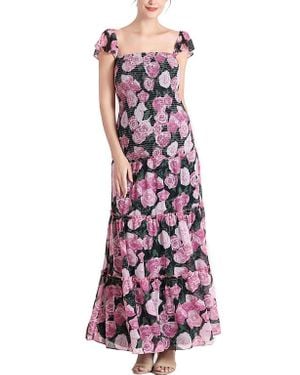 Kimi + Kai Acey Smocked Maternity Maxi Dress - Purple