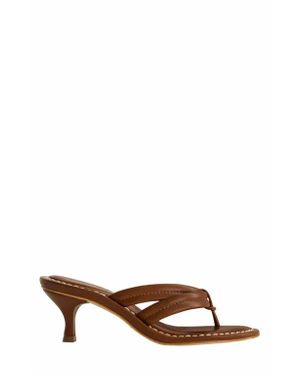 Bernardo1946 Footwear Miami 55 Kitten Heel - Brown