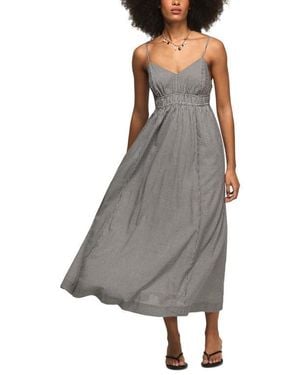 Lucky Brand Empire Waist Midi Dress - Gray