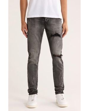 Purple Brand Ripped Distressed Skinny Jeans - Gray