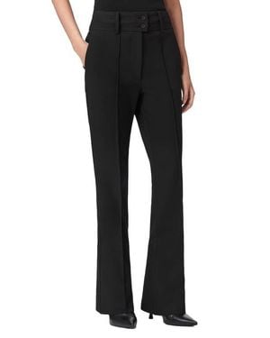 AllSaints Astra Pleated Flare Leg Pants - Black