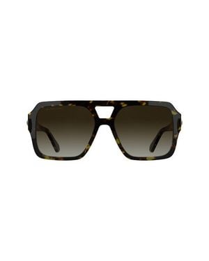 Kendra Scott Elisa 57Mm Gradient Aviator Sunglasses - Black