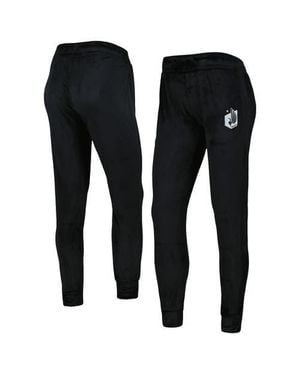 Concepts Sport Minnesota United Fc Intermission Velour Cuffed Pants - Black