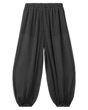 Mango Pantalon Polka Dot Balloon Pants - Gray