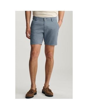 Mavi Nate City Smart Flat Front Stretch Twill Shorts - Blue