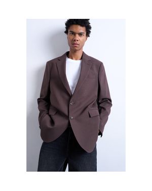 TOPMAN Relaxed Sport Coat - Purple