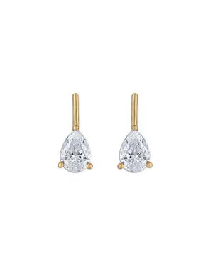 Alexa Leigh Linea Pear Earring - Metallic