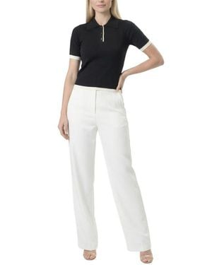 AREA STARS Contrast Trim Polo - White