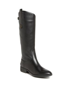 Sam Edelman Penny Wide Calf Leather Boots - Black