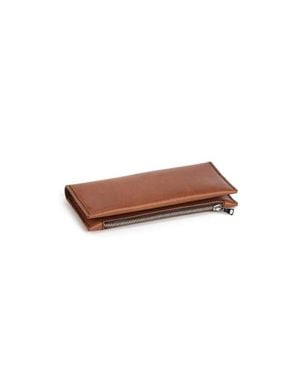 EZRA ARTHUR Long Zipper Wallet - White