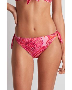 Ralph Lauren Tie Side Hipster Bikini Bottoms - Pink
