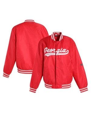 Hype and Vice Georgia Bulldogs A-Game Varsity Full-Snap Jacket - Red