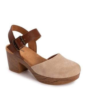 Muk Luks Merritt Quarter Strap Clog - Brown