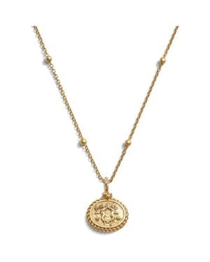 Awe Inspired Zodiac Pendant Necklace - Metallic