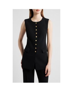 Kobi Halperin Kim Button Knit Vest - Black