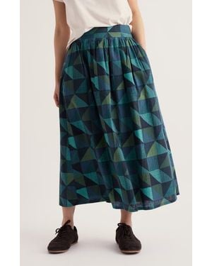Seasalt Cornwall Mevagissey Midi Skirt - Blue